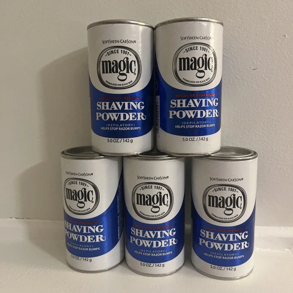 5X Softsheen-Carson Magic Shave Regular Strength Shaving Powder, 5 oz